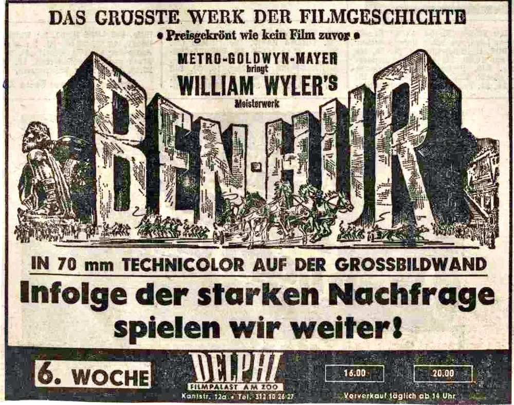 Ben-Hur, WA-Annonce, Delphi-Palast 22.3.webp