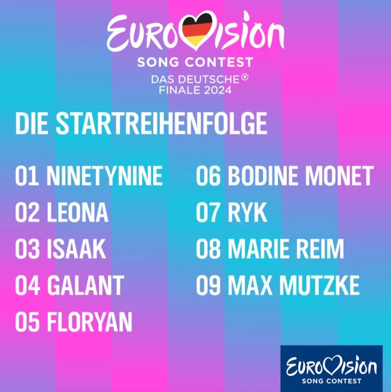 ARD Das deutsche Finale 2024 (ESC Vorentscheidung) Movieside