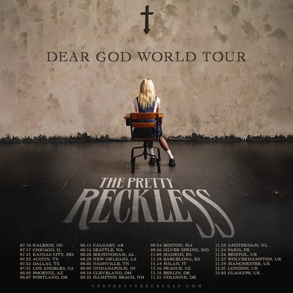 Pretty Reckless Dear God Tour 2026.webp